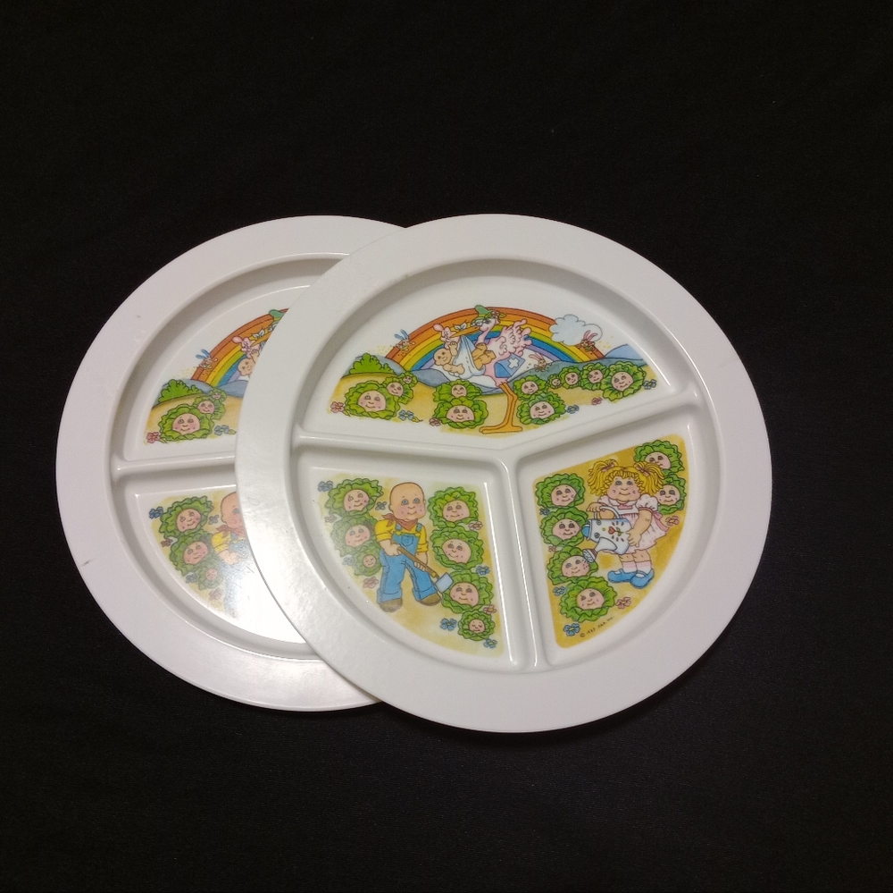 Cabbage Patch Sectioned Plates